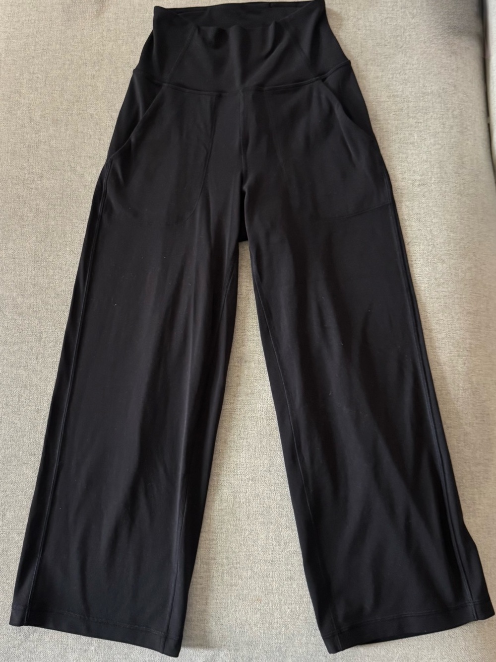 lululemon high waist wide-leg black leggings